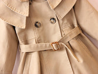 Load image into Gallery viewer, Baby Kid Girls Solid Color Ribbon Coats Wholesale 22080205
