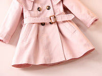Load image into Gallery viewer, Baby Kid Girls Solid Color Ribbon Coats Wholesale 22080205
