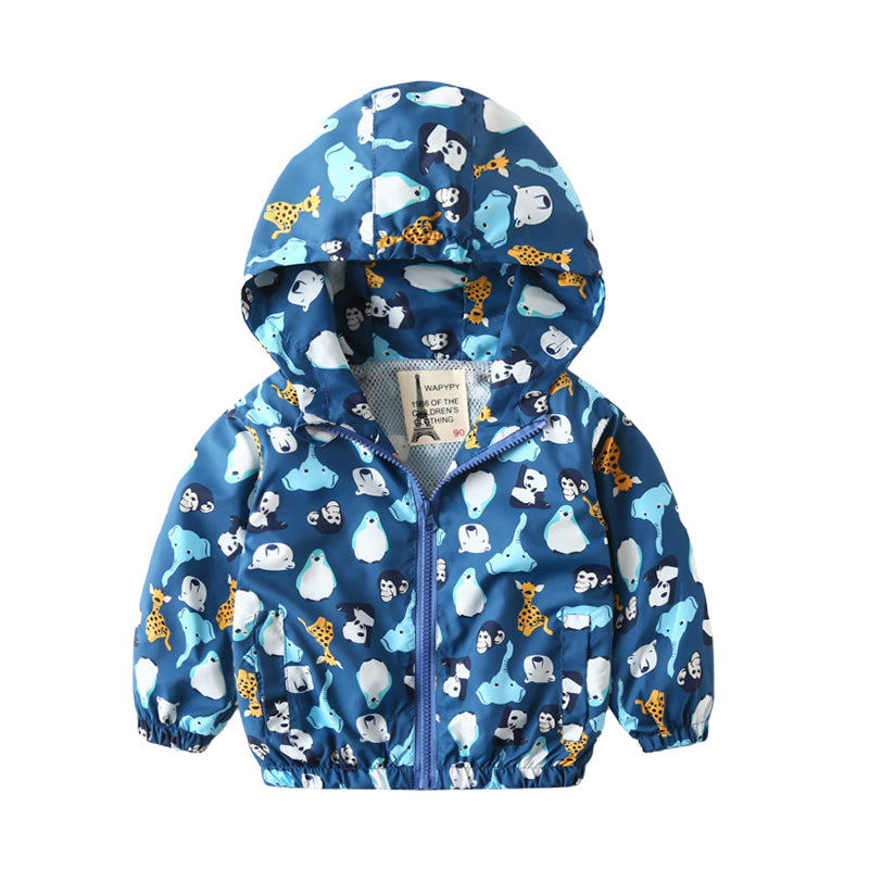 Baby Kid Boys Dinosaur Car Cartoon Star Print Jackets Outwears Wholesale 220802100