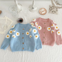 Load image into Gallery viewer, Baby Kid Girls Flower Cardigan Wholesale 220802136
