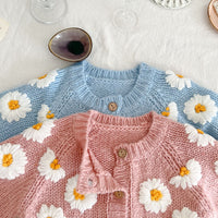 Load image into Gallery viewer, Baby Kid Girls Flower Cardigan Wholesale 220802136
