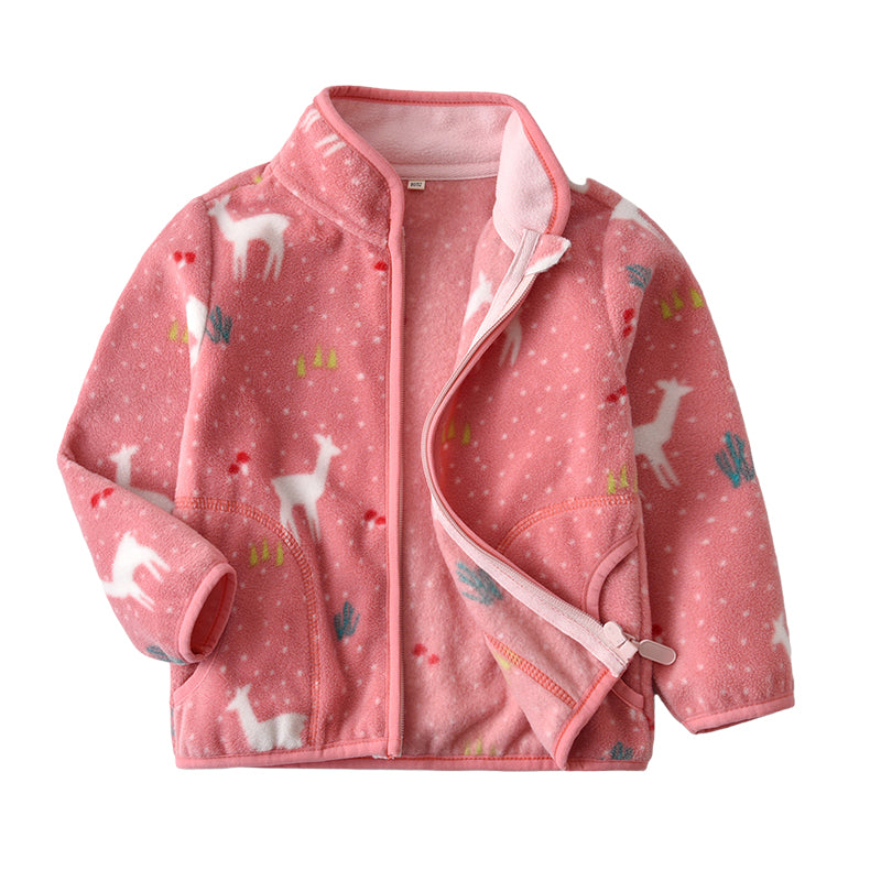 Baby Kid Girls Print Jackets Outwears Wholesale 220802145