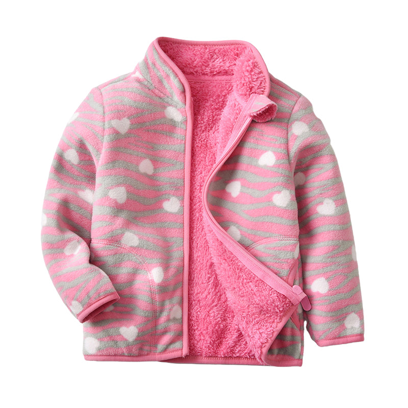 Baby Kid Girls Leopard print Love heart Polka dots Jackets Outwears Wholesale 22080216