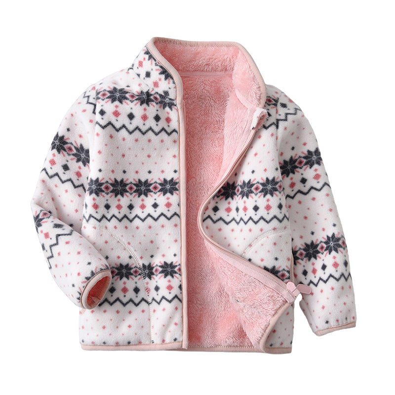 Baby Kid Girls Flower Print Jackets Outwears Wholesale 220802166