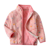 Load image into Gallery viewer, Baby Kid Girls Striped Animals Flamingo Cartoon Print Jackets Outwears Wholesale 220802185
