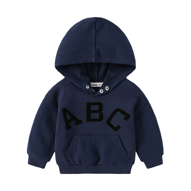Baby Kid Boys Alphabet Hoodies Swearshirts Wholesale 220802218