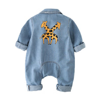 Load image into Gallery viewer, Baby Unisex Rainbow Love heart Cartoon Print Rompers And Jumpsuits Wholesale 22080224
