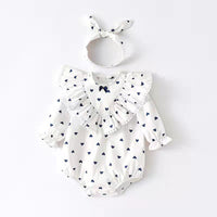 Load image into Gallery viewer, Baby Unisex Rainbow Love heart Cartoon Print Rompers And Jumpsuits Wholesale 22080224
