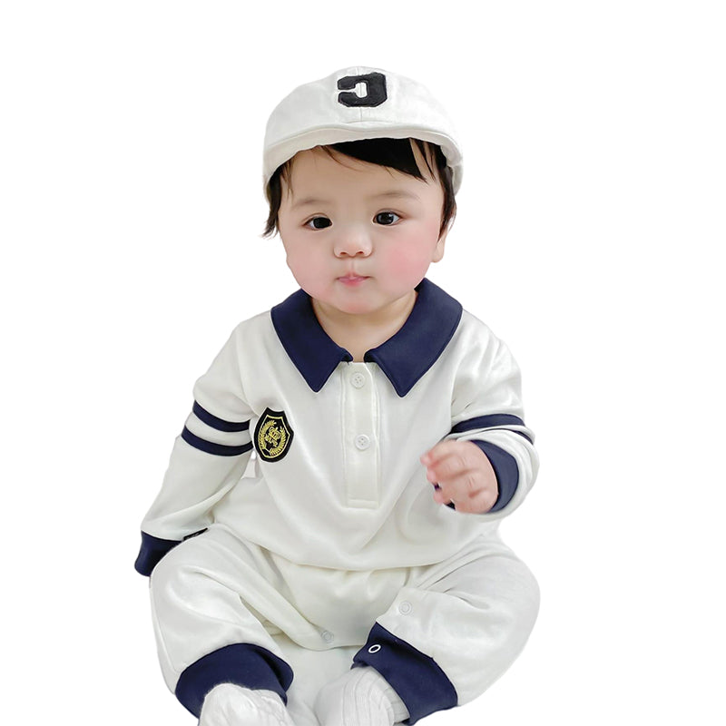 Baby Unisex Striped Color-blocking Jumpsuits Wholesale 220802263