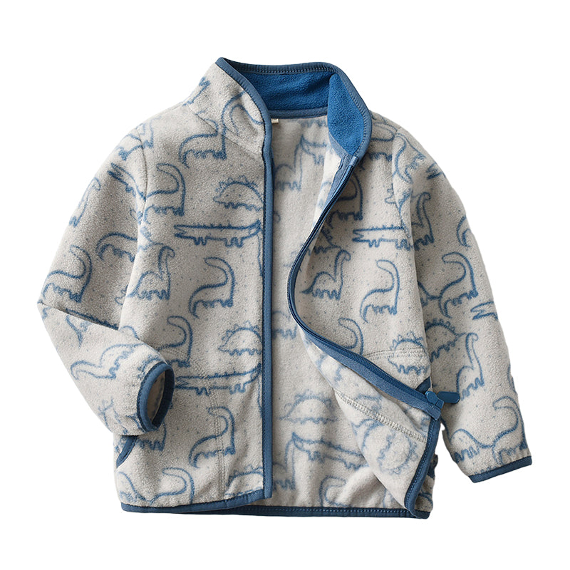Baby Kid Boys Dinosaur Print Jackets Outwears Wholesale 220802410