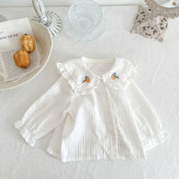 Load image into Gallery viewer, Baby Girls Embroidered Shirts Wholesale 220802478
