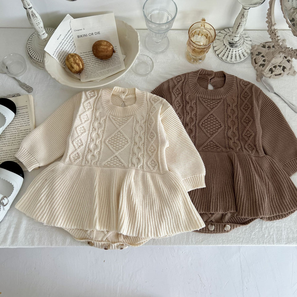 Baby Girls Solid Color Rompers Wholesale 220802479