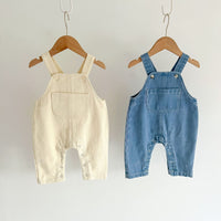 Load image into Gallery viewer, 2 Pieces Set Baby Kid Girls Solid Color Blouses And Jumpsuits Wholesale 220802499
