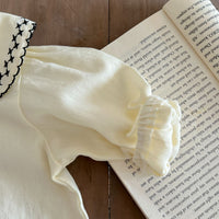 Load image into Gallery viewer, 2 Pieces Set Baby Kid Girls Flower Embroidered Rompers And Blouses Wholesale 220802515
