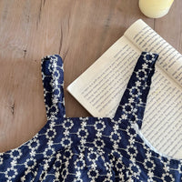 Load image into Gallery viewer, 2 Pieces Set Baby Kid Girls Flower Embroidered Rompers And Blouses Wholesale 220802515
