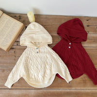 Load image into Gallery viewer, Baby Kid Girls Solid Color Crochet Sweaters Wholesale 220802526

