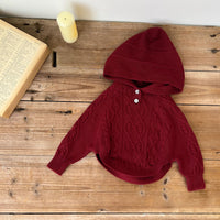 Load image into Gallery viewer, Baby Kid Girls Solid Color Crochet Sweaters Wholesale 220802526
