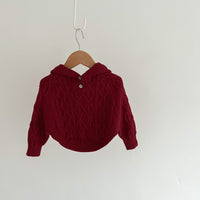 Load image into Gallery viewer, Baby Kid Girls Solid Color Crochet Sweaters Wholesale 220802526

