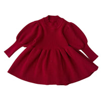 Load image into Gallery viewer, Baby Kid Girls Solid Color Crochet Dresses Wholesale 220802528
