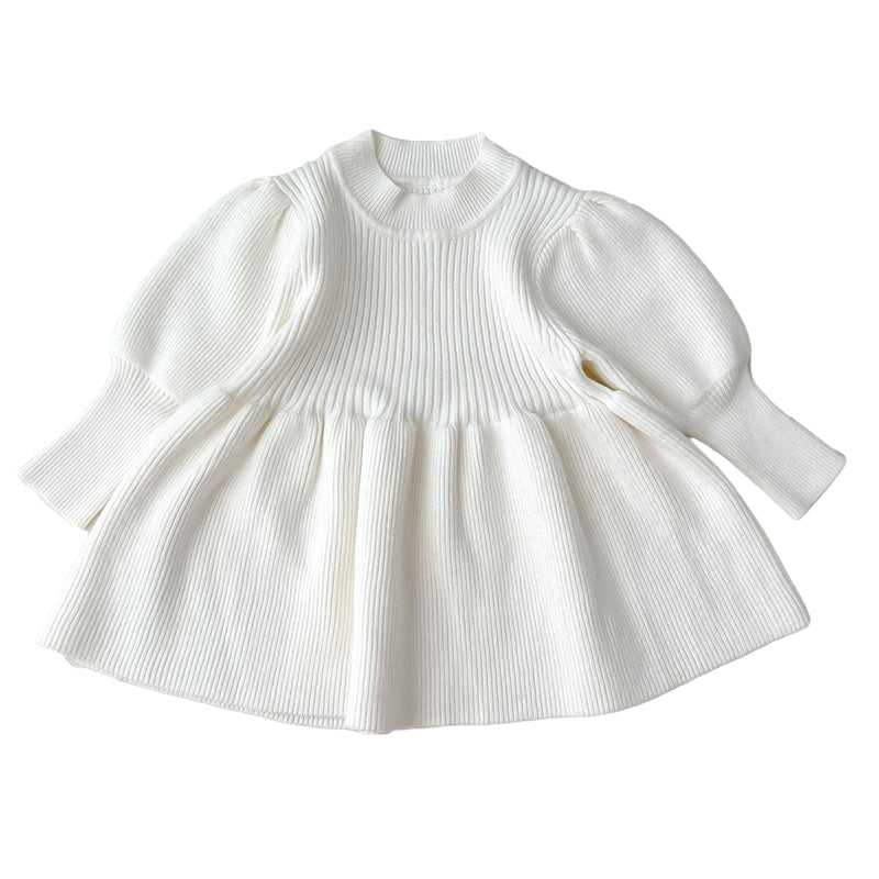 Baby Kid Girls Solid Color Crochet Dresses Wholesale 220802528