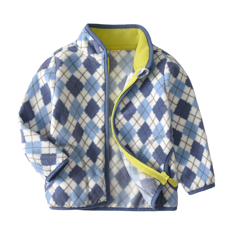 Baby Kid Unisex Checked Jackets Outwears Wholesale 22080258