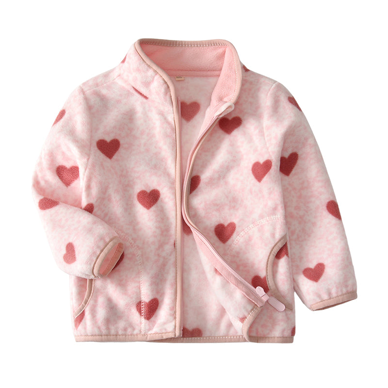 Baby Kid Girls Love heart Print Jackets Outwears Wholesale 22080260