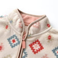 Load image into Gallery viewer, Baby Kid Girls Checked Bohemian Print Jackets Outwears Wholesale 220802607
