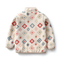 Load image into Gallery viewer, Baby Kid Girls Checked Bohemian Print Jackets Outwears Wholesale 220802607
