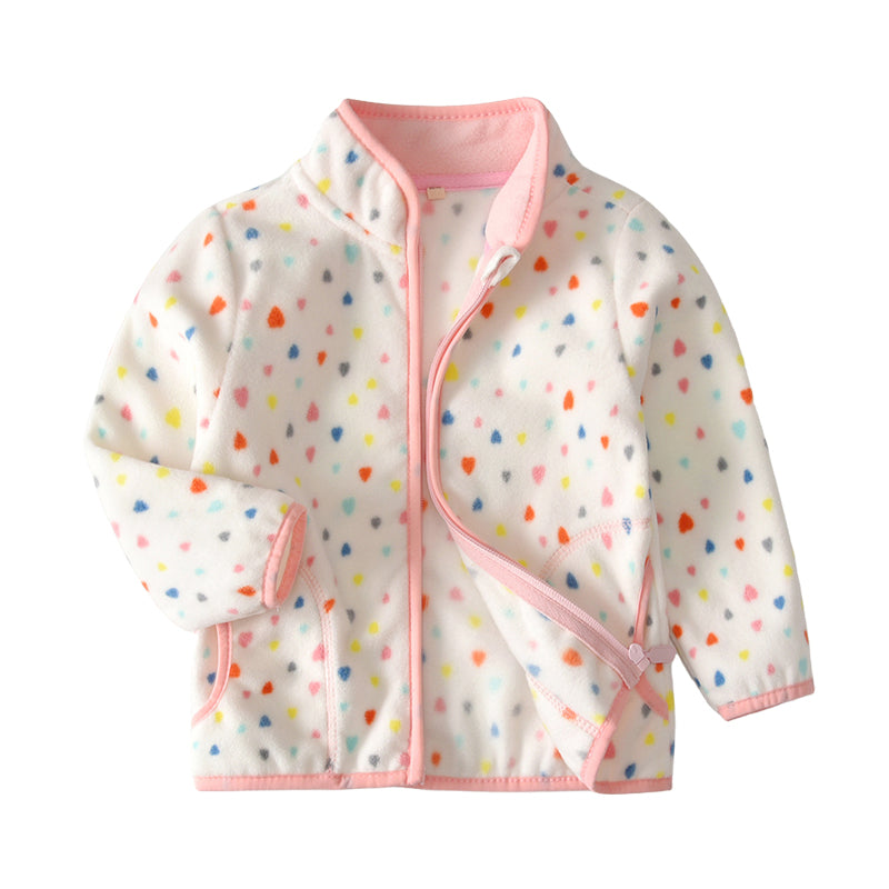 Baby Kid Girls Love heart Print Jackets&Outwears Wholesale 22080263