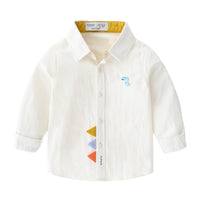 Load image into Gallery viewer, Baby Kid Boys Letters Dinosaur Cartoon Embroidered Shirts Wholesale 22080267
