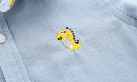 Load image into Gallery viewer, Baby Kid Boys Letters Dinosaur Cartoon Embroidered Shirts Wholesale 22080267

