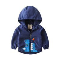 Load image into Gallery viewer, Baby Kid Boys Color-blocking Cartoon Embroidered Jackets Outwears Wholesale 22080281
