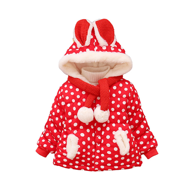 Baby Kid Girls Polka dots Cartoon Jackets Outwears Wholesale 22080501