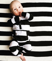 Load image into Gallery viewer, Baby Unisex Striped Jumpsuits Wholesale 22080506
