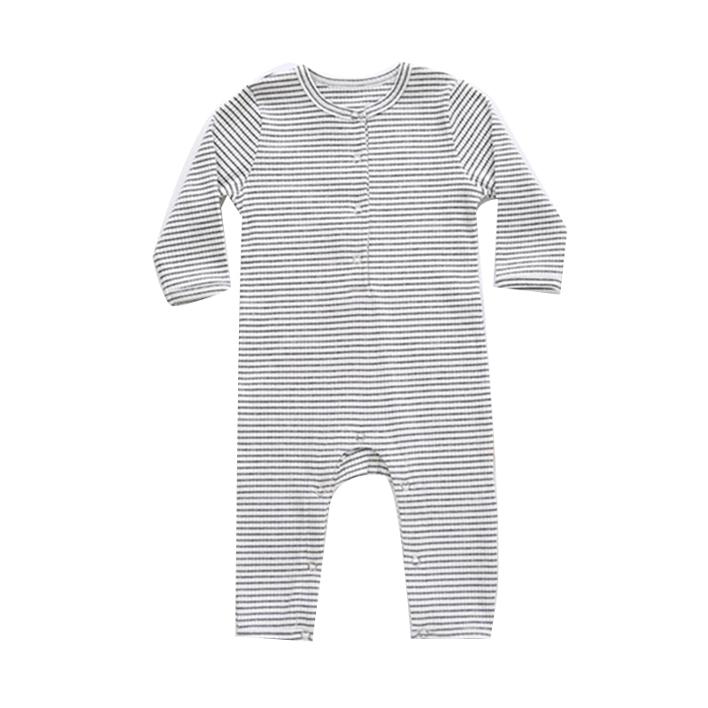Baby Unisex Striped Jumpsuits Wholesale 220805143