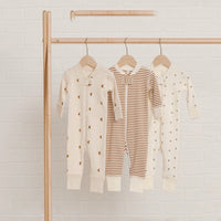 Load image into Gallery viewer, Baby Unisex Striped Plant Print Jumpsuits Wholesale 220805157

