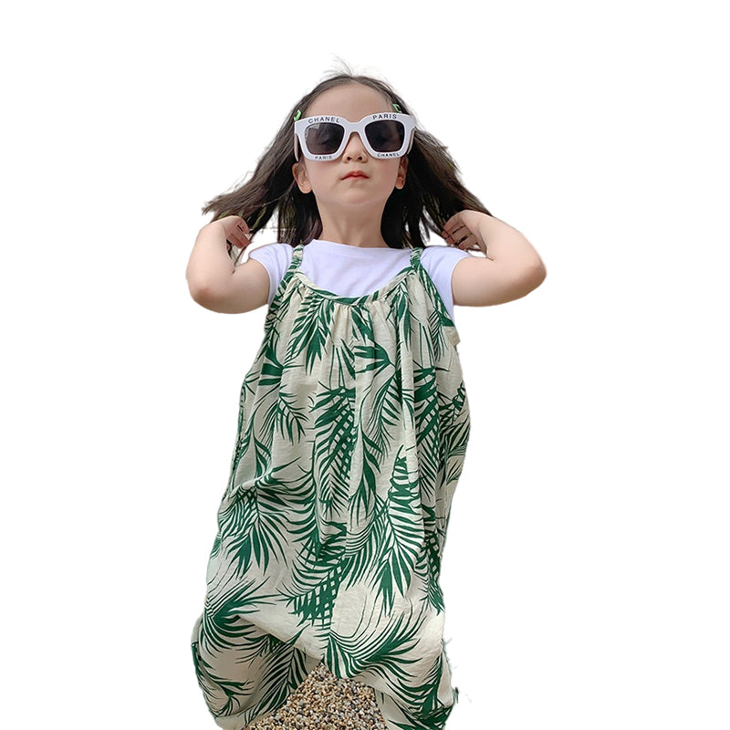 Baby Kid Girls Flower Plant Jumpsuits Wholesale 220805184