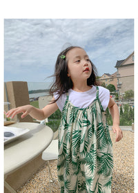 Load image into Gallery viewer, Baby Kid Girls Flower Plant Jumpsuits Wholesale 220805184
