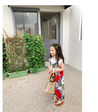 Load image into Gallery viewer, Baby Kid Girls Flower Plant Jumpsuits Wholesale 220805184
