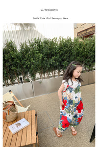 Load image into Gallery viewer, Baby Kid Girls Flower Plant Jumpsuits Wholesale 220805184
