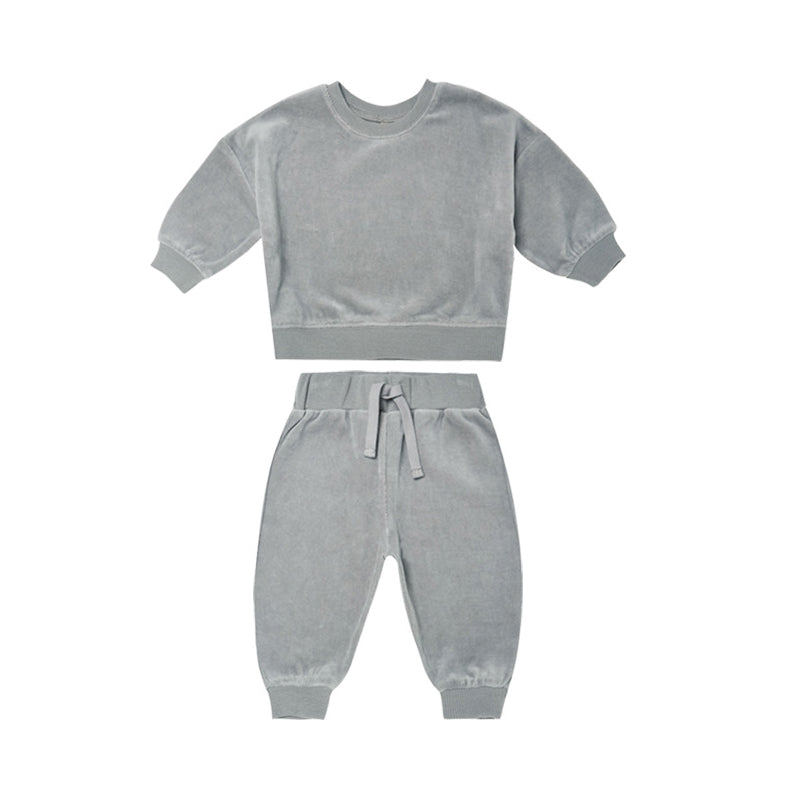 2 Pieces Set Baby Unisex Solid Color Tops And Pants Wholesale 220805186