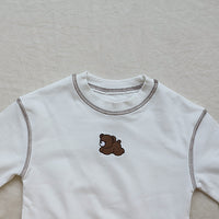 Load image into Gallery viewer, 2 Pieces Set Baby Kid Unisex Sports Cartoon Embroidered Hoodies&amp;Swearshirts And Solid Color Pants Wholesale 220805198
