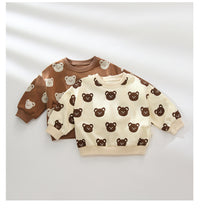 Load image into Gallery viewer, 2 Pieces Set Baby Unisex Animals Cartoon Print Hoodies Swearshirts And Pants Wholesale 220805236
