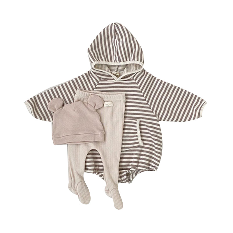 Baby Unisex Striped Rompers Wholesale 220805495