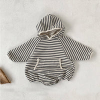 Load image into Gallery viewer, Baby Unisex Striped Rompers Wholesale 220805495
