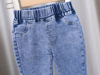 Load image into Gallery viewer, Baby Kid Girls Solid Color Flower Pants Jeans Wholesale 220805501
