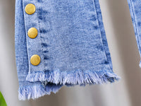 Load image into Gallery viewer, Baby Kid Girls Solid Color Flower Pants Jeans Wholesale 220805501
