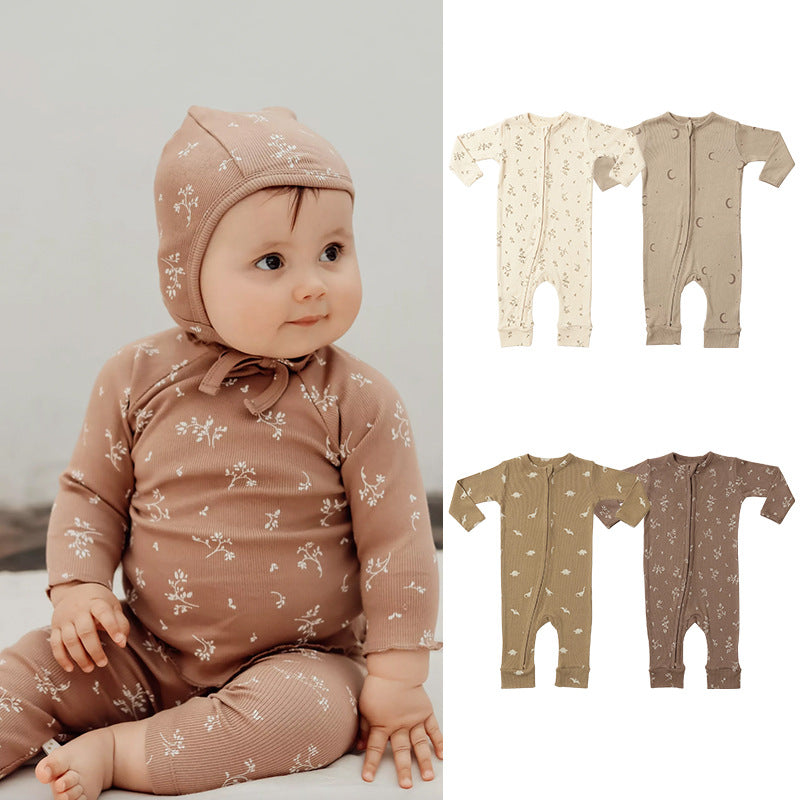 Baby Unisex Print Jumpsuits Wholesale 220805528