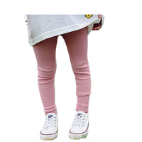 Load image into Gallery viewer, Baby Kid Girls Solid Color Muslin&amp;Ribbed Leggings Wholesale 22080909
