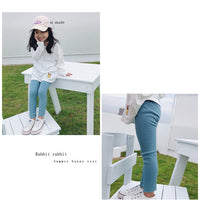 Load image into Gallery viewer, Baby Kid Girls Solid Color Muslin&amp;Ribbed Leggings Wholesale 22080909
